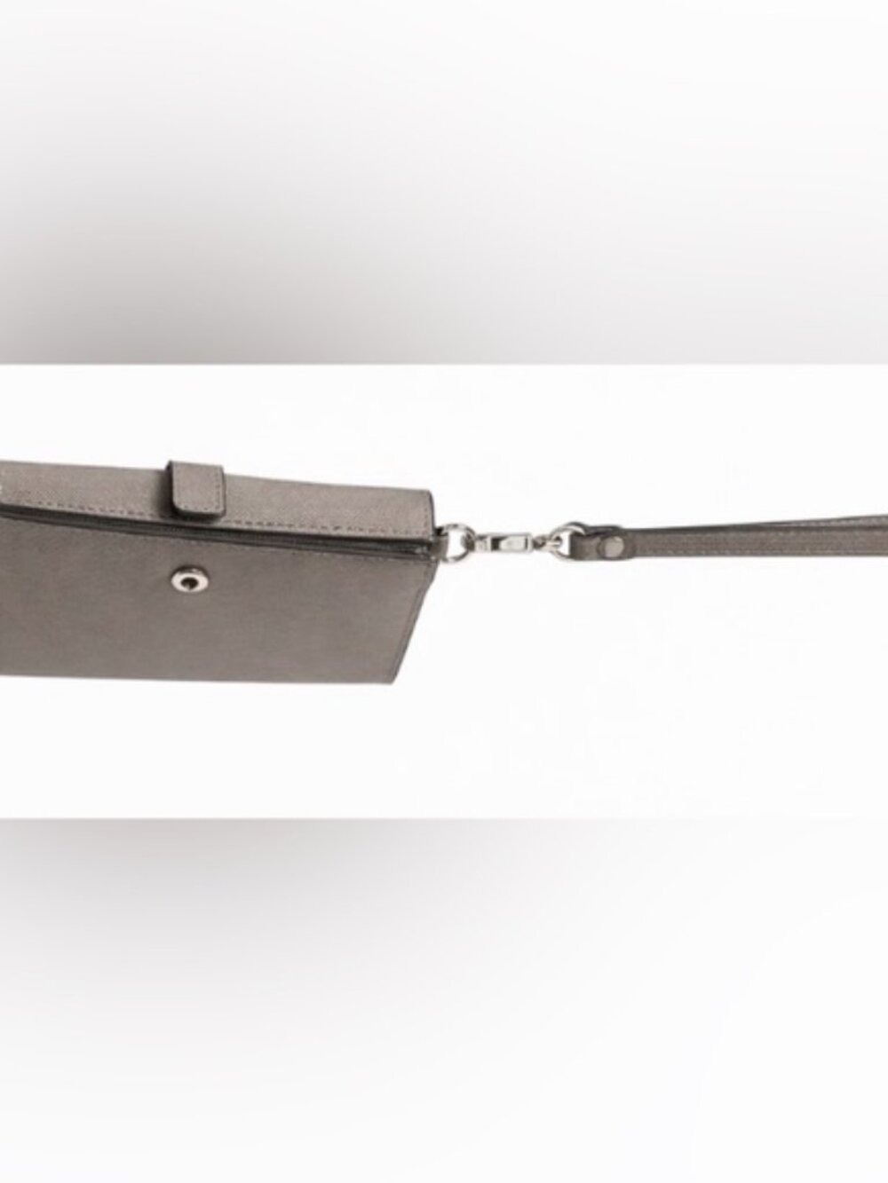 ✨ Michael Kors Wristlet Wallet Gray Saffiano 💼 | Cartera MK - Picture 3 of 6